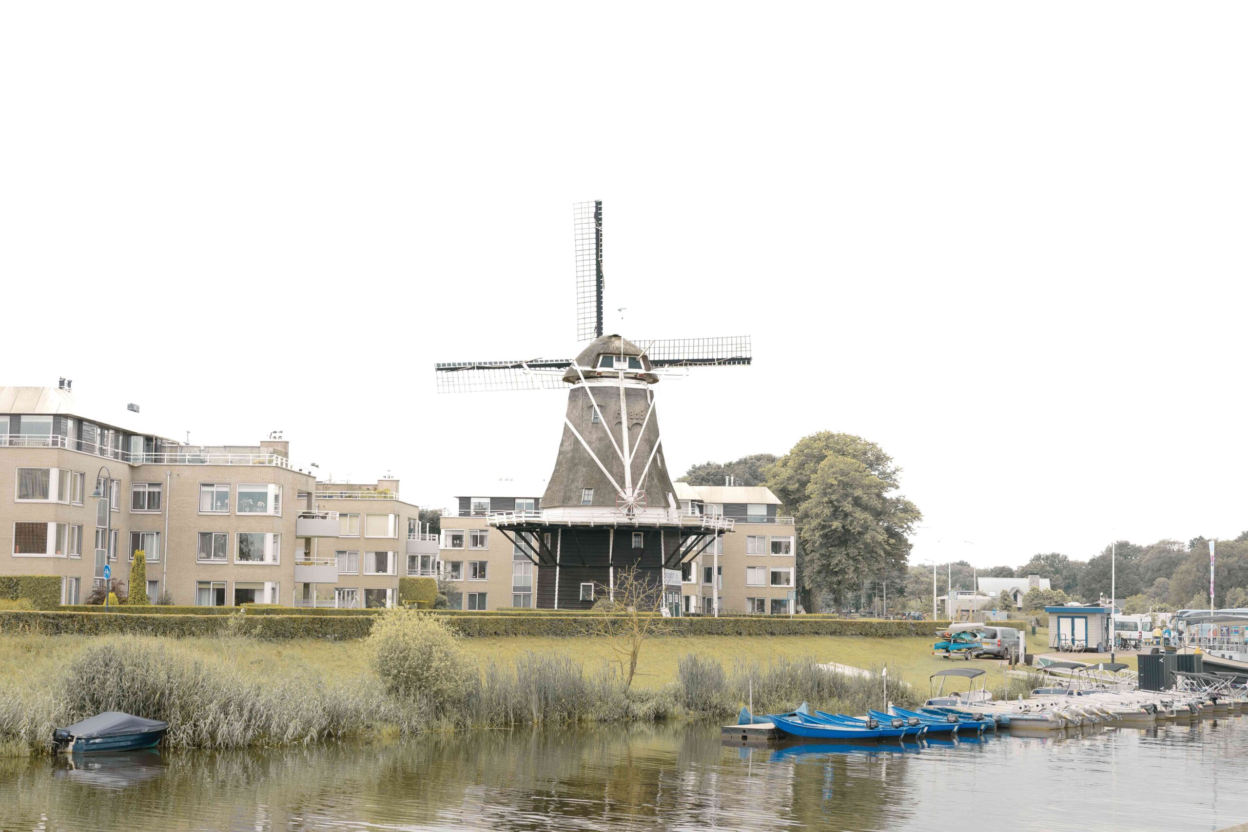 De molen in Ommen aan de Vecht in de omgeving van Lemeler Esch natuurcamping