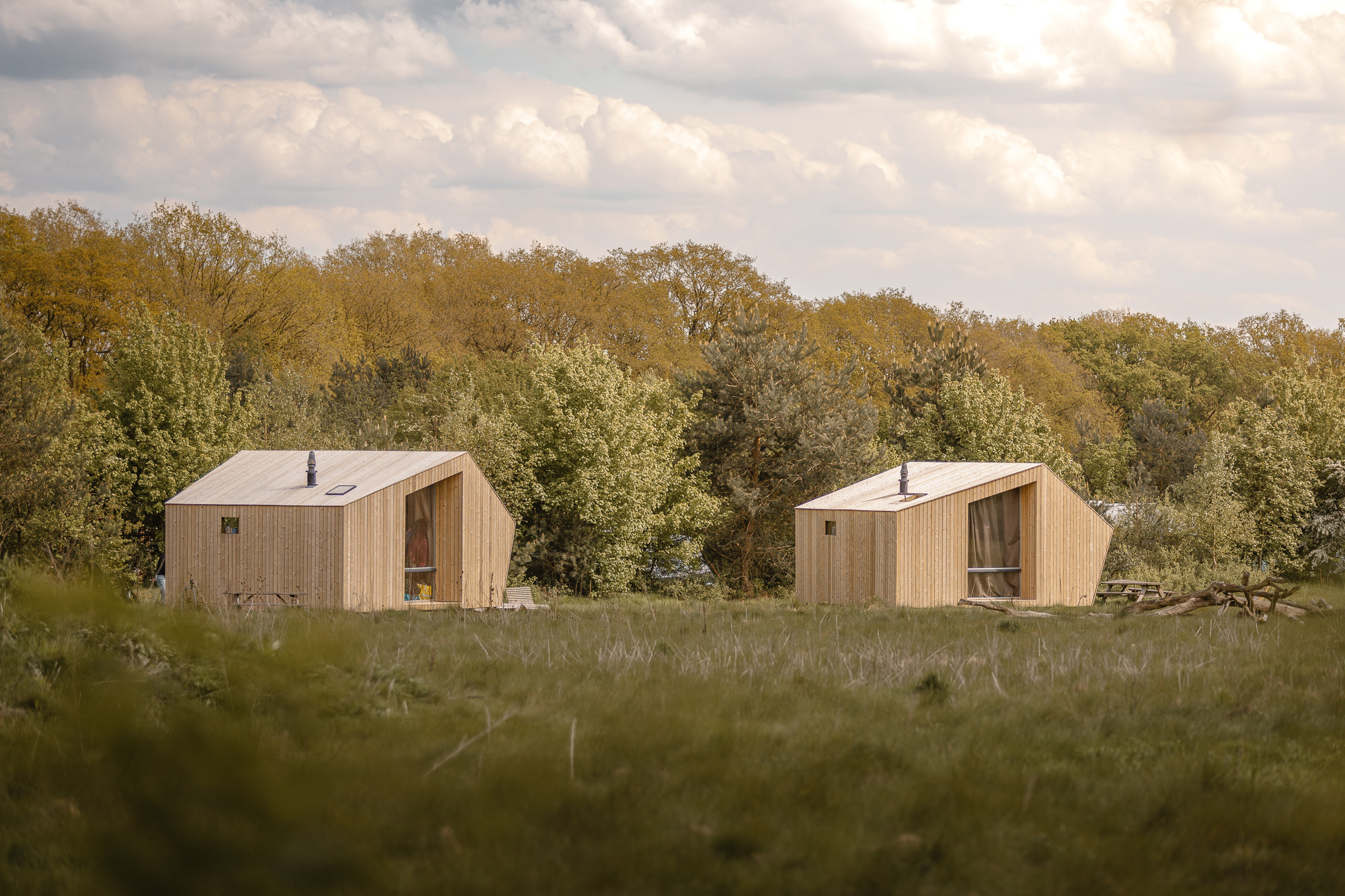 Ligging Trek-in natuurhuisje bij Lemeler Esch natuurcamping